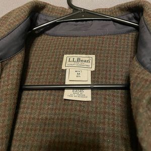 M LL Bean wool blend button down shirt